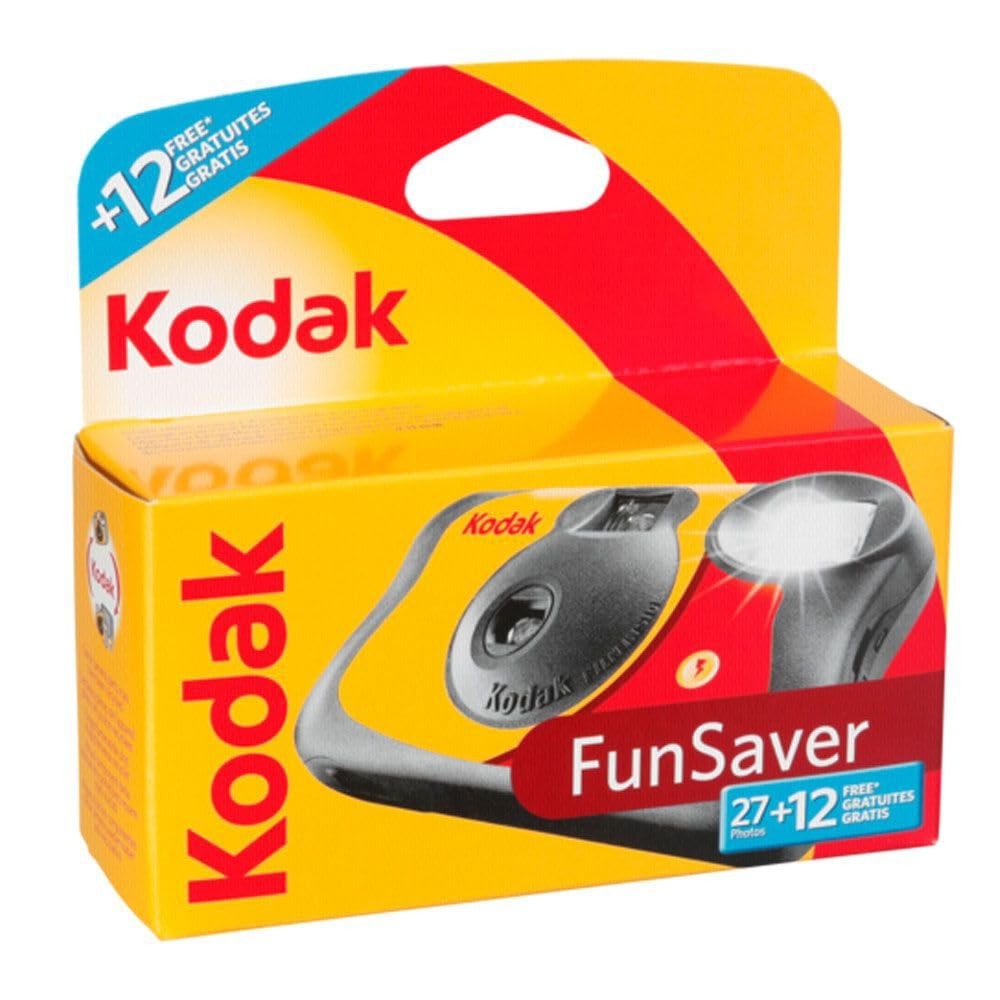 Kodak 3920949 Fun Saver Single Use Camera with Flash (Yellow/Red) by Kodak