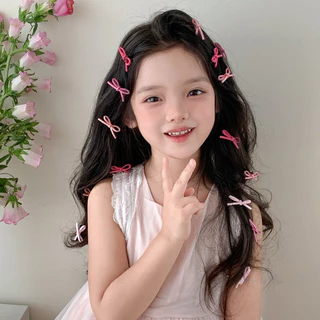 10ชิ้นยืดหยุ่นไม่มีรอยต่อยางรัดผมเด็กผมหางม้าชุดผูกผมสําหรับเด็กเด็ก