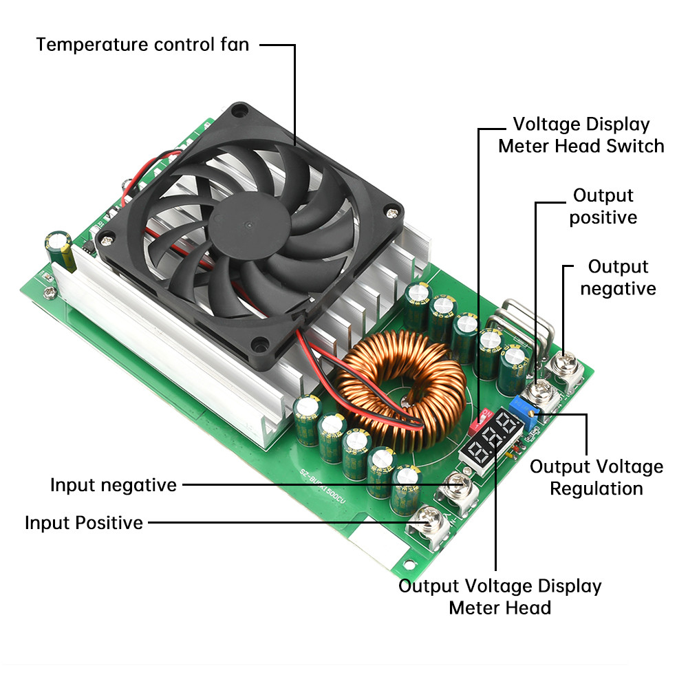 Pcbfun DC-DC 15-90V ถึง 2.5-72V โมดูล Buck รูปที่ 3