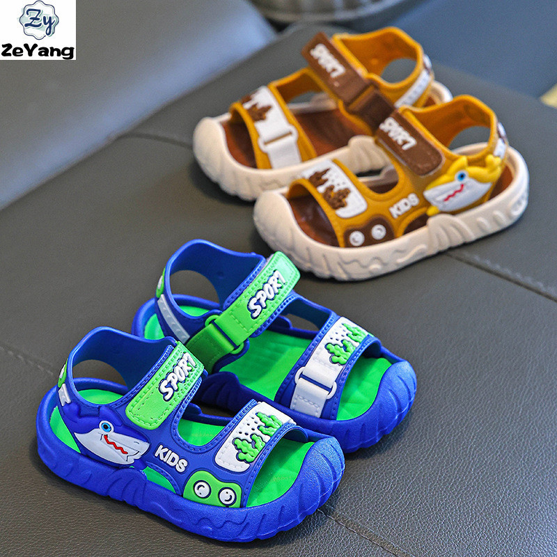 [ZY] 1-8 ปีพร้อมสต็อกเด็กรองเท้าแตะลําลอง Soft-Soled รองเท้าชายหาด Anti-Slip รองเท้าแฟชั่น Breathabl