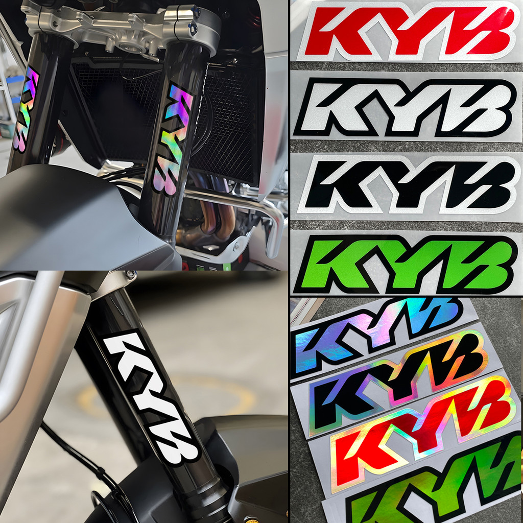 KYB Logo Sticker Motorcycle Front Fork Waterproof Vinyl Decal