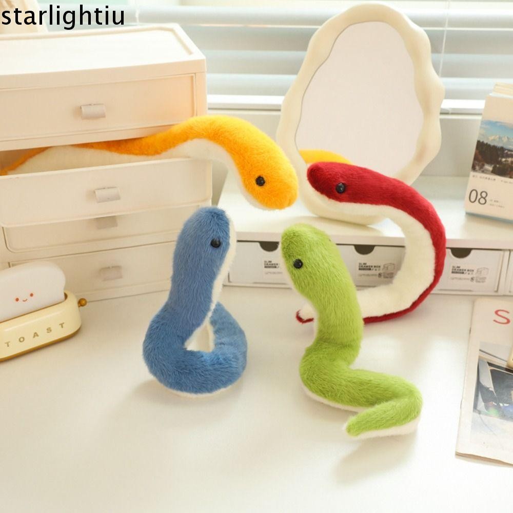 เป็นกัน งูตุ๊กตาตุ๊กตา,นุ่มสีเขียวสีแดงสีเหลืองสีฟ้าตุ๊กตาสัตว์งู,น่ารักตุ๊กตา หน้า ผ้าฝ้ายงูรูปตุ๊กตางูของเล่นตกแต่งบ้าน