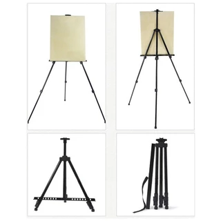 ขาตั้งวาดรูป ขาตั้งเหล็ก 3 ขา ขาตั้งรูป สามารถพับเก็บได้ ยืดได้60-160cm พกพา ไม่มีบอร์ด แถมกระเป๋า