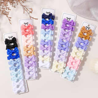 10ชิ้น/เซ็ตสาวโบว์กิ๊บเต็มเรียงรายเต็มรูปแบบครอบคลุมคลิปอุปก…