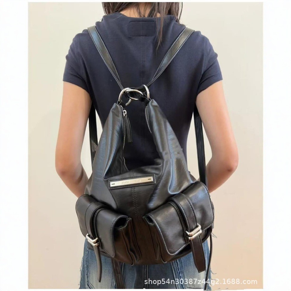 Matin Kimกระเป๋ามอเตอร์ไซค์เกาหลี  กระเป๋าสะพายข้างและกระเป๋าสะพายไหล่คู่สำหรับผู้หญิง 2025 รุ่นใหม่