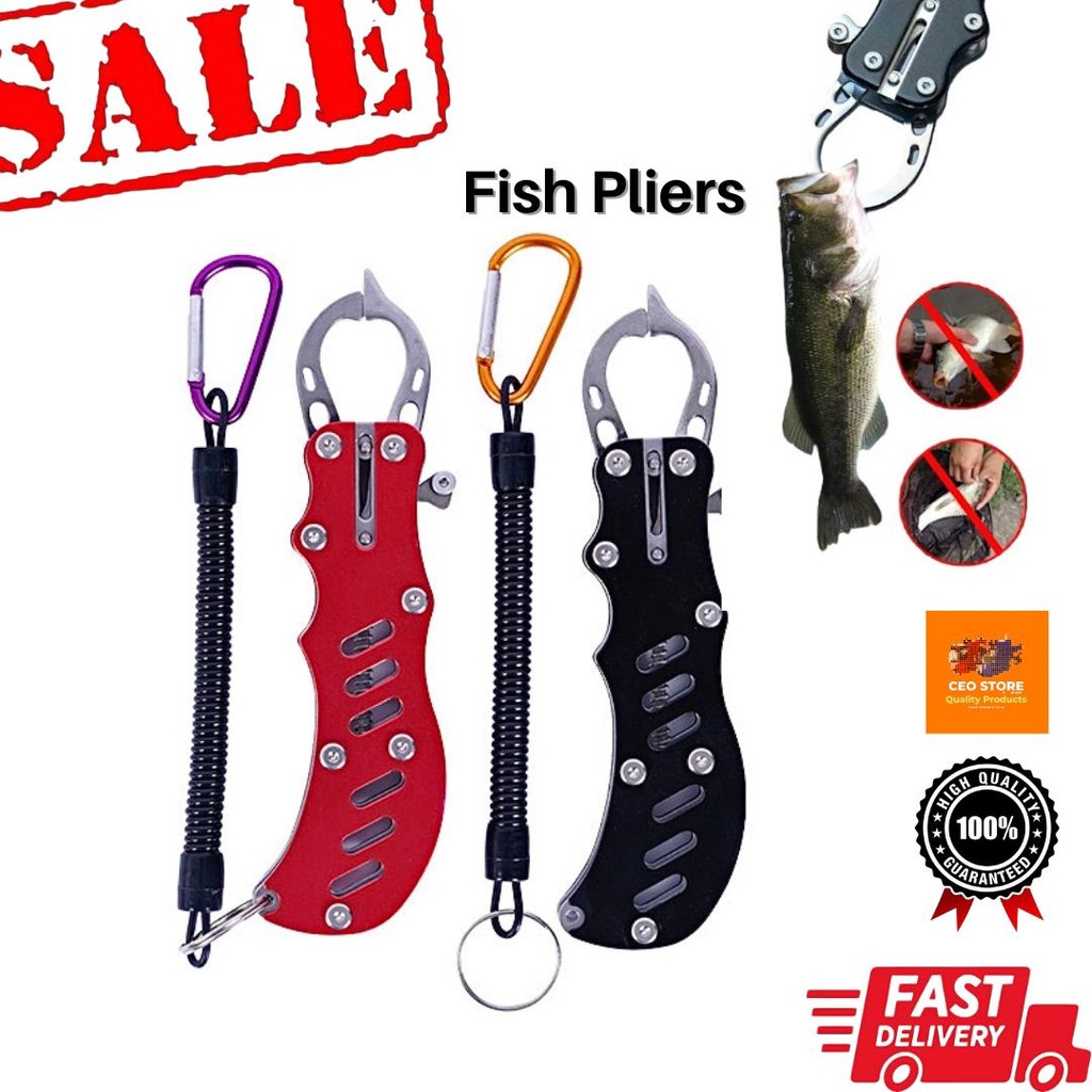 ตกปลา Grip Plier Fish Lip Gripper คีมเครื่องมือ Pengepit Ikan Tackle อุปกรณ์เสริมตกปลา Gripper Fish 
