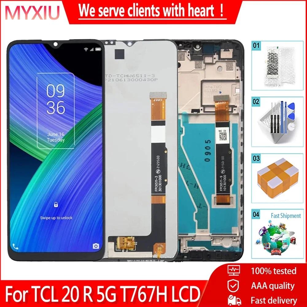 6.52 สําหรับ TCL 20 R 5G T767H จอแสดงผล LCD Touch Screen กรอบ Digitizer Assembly สําหรับ TCL 20R 5G 