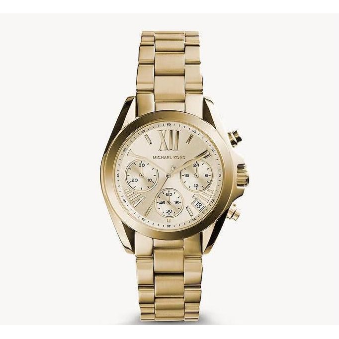 Michael Kors MK5798 Bradshaw Gold Dial Gold Steel Strap Women's Watch 36mm