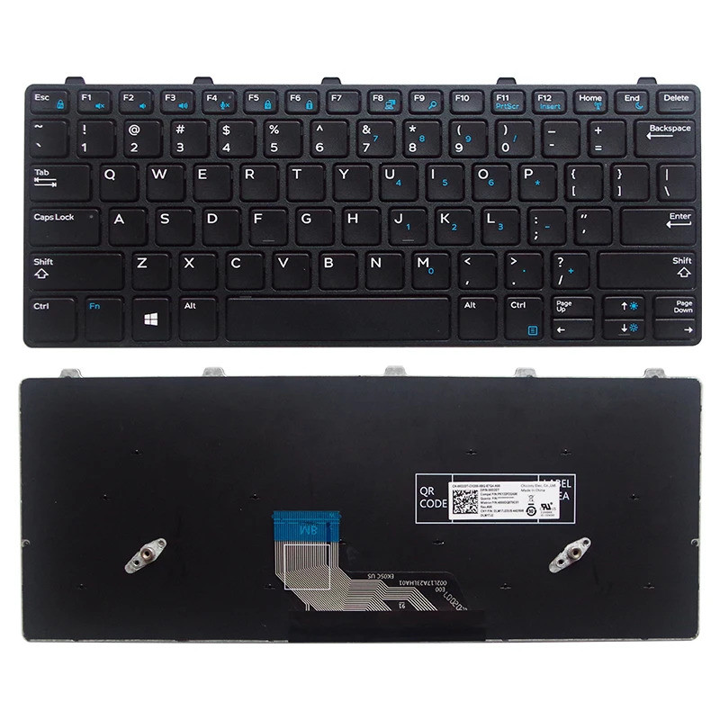 แป้นพิมพ์แล็ปท็อปสําหรับ DELL Chromebook 11 3180 3189 3190 3191 3380 2-IN-1 13-3380 3189 3190 3191 3