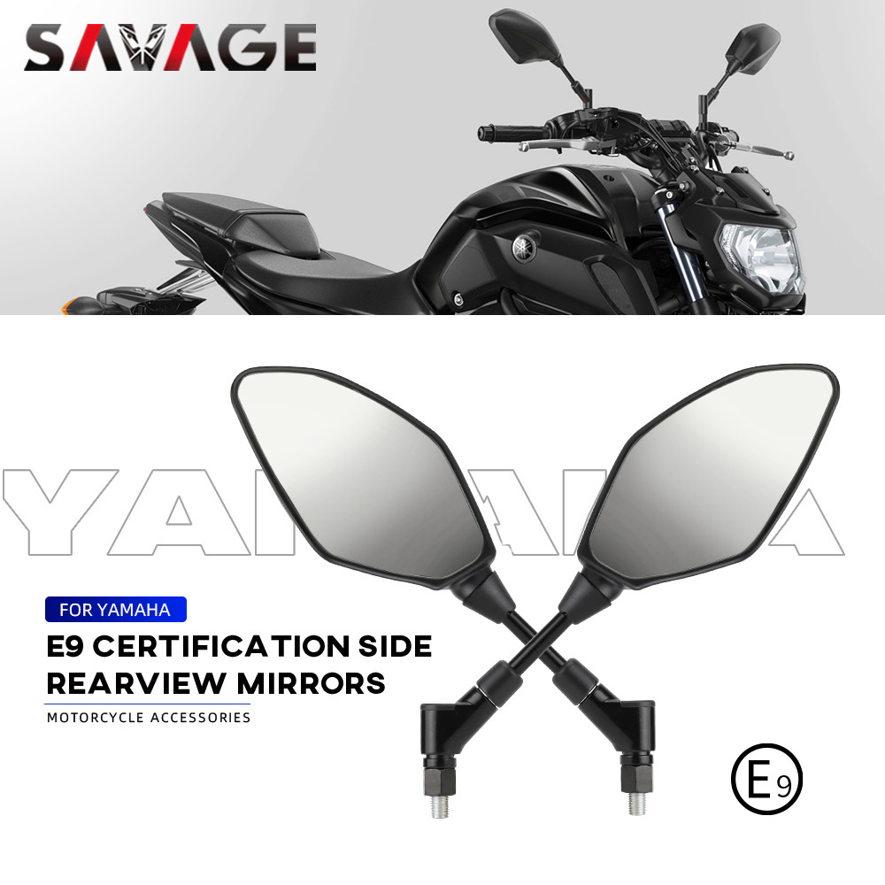 กระจกมองหลังสําหรับ YAMAHA MT07 MT09/Tracer 900/9/GT Tenere 700 MT10 MT03 MT25 MT01 MT 07 09 กระจกมองหลังรถจักรยานยนต์ด้านข้าง