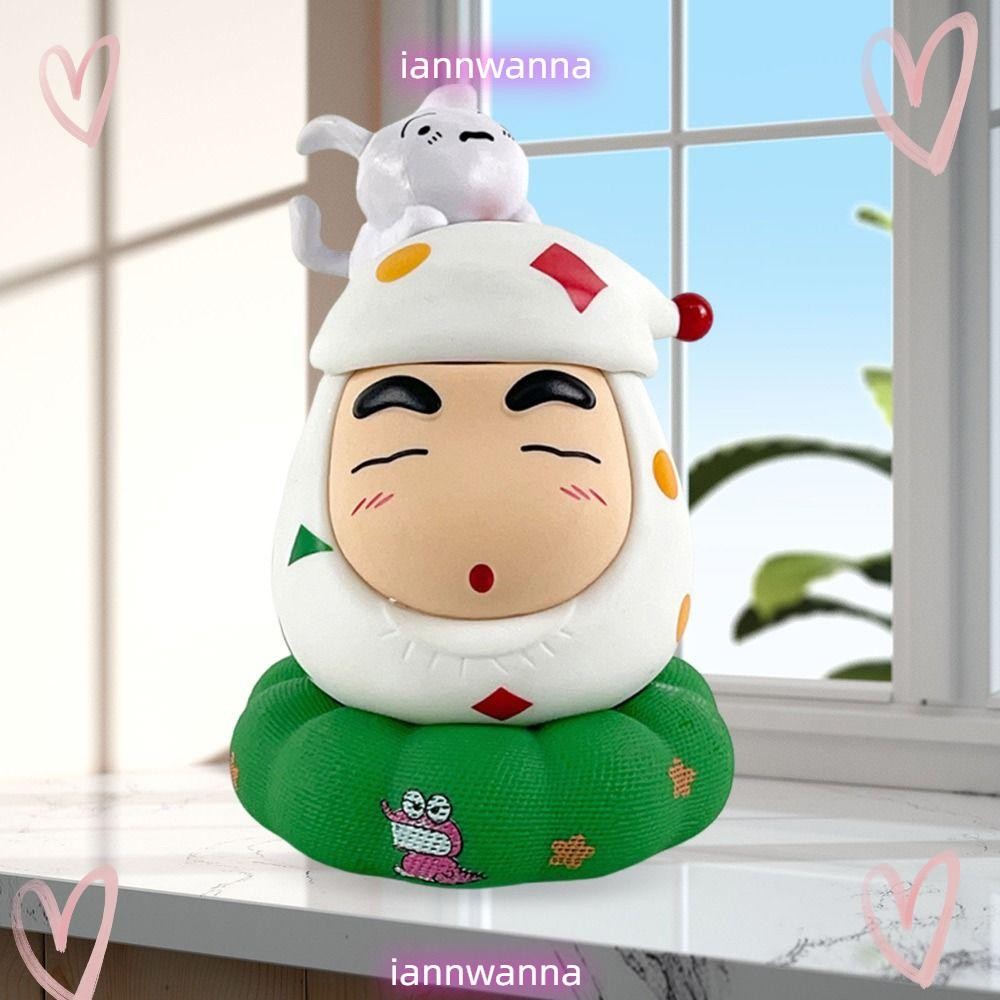 Iannwna ตุ๊กตาตัวเลขอะนิเมะ,เดสก์ท็อปตกแต่งของขวัญวันเกิด Crayon Shin-Chan ของเล่น, เครื่องประดับตลกที่ถอดออกได้การ์ตูนอะนิเมะของเล่น