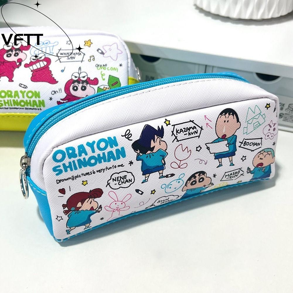 ดินสอ VFTT ,รูปลักษณ์สูงกระเป๋าปากกาอเนกประสงค์,สร้างสรรค์ ปู่ ความจุขนาดใหญ่เครยอนชินจังเครื่องเขียนถุงเก็บสํานักงานอุปกรณ์การเรียน