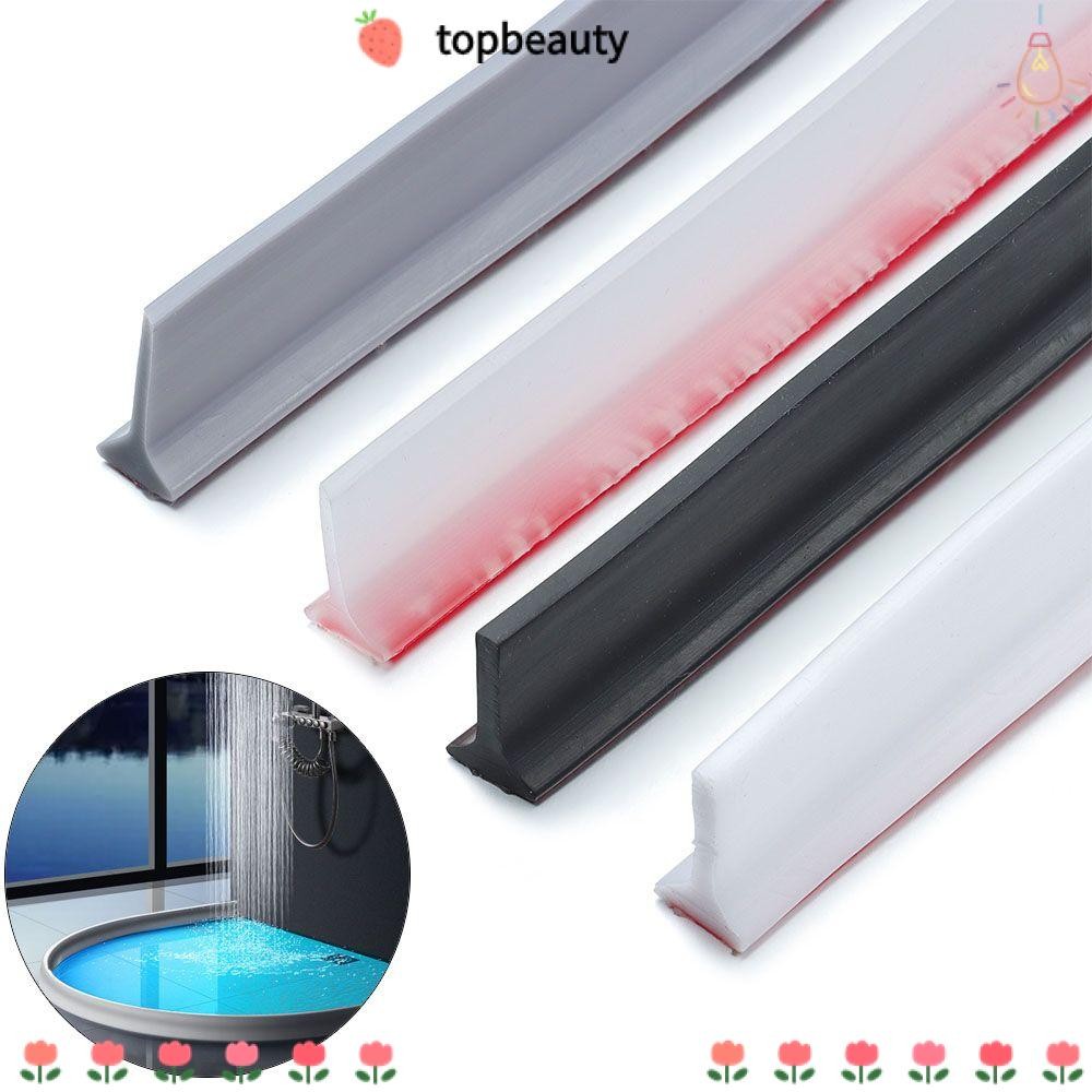 Topbeauty Water Stopper อุปกรณ์ห้องน้ํา Bendable Flood Barrier แห้งและเปียกแยกฝักบัว Dam แถบปิดผนึกด้านล่างประตู