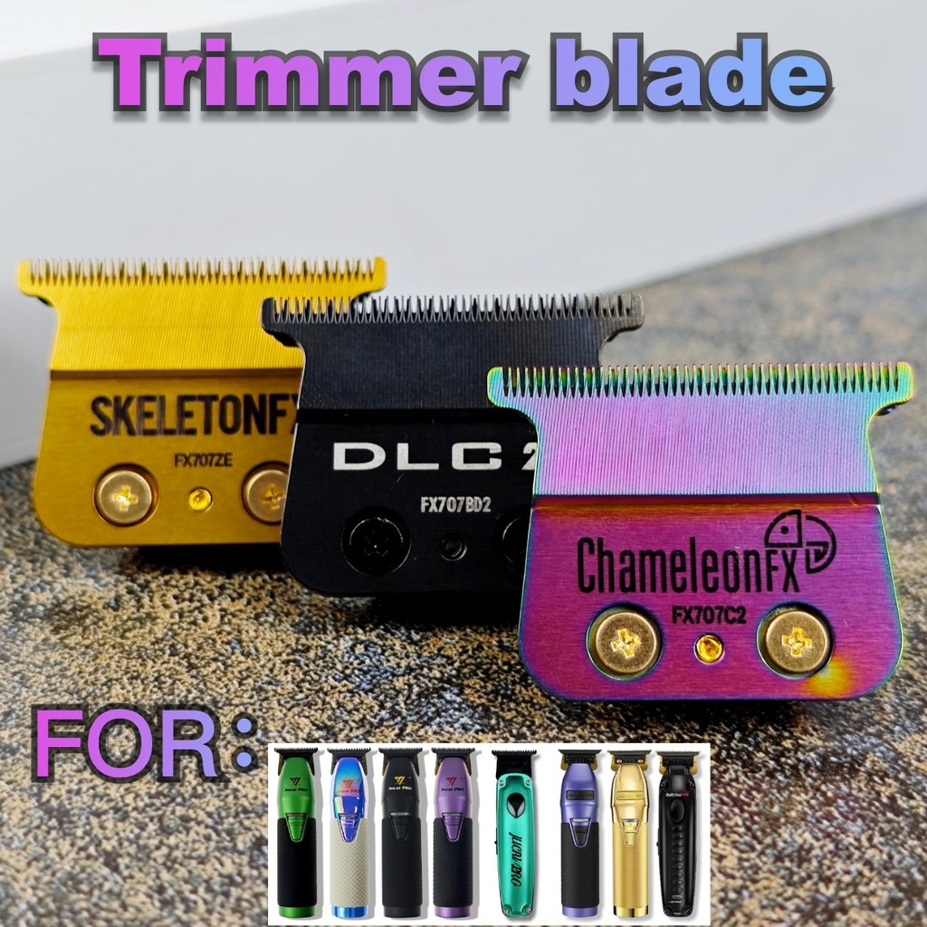 เปลี่ยนใบมีด DLC สําหรับ JUCAI PRO F78 LENCE PRO FF1T สีสันใบมีด Professional Hair Clipper Trimmer ร้านตัดผม