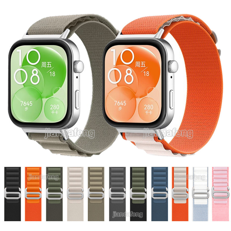 สายไนลอนทอสําหรับ Huawei Watch Fit 3