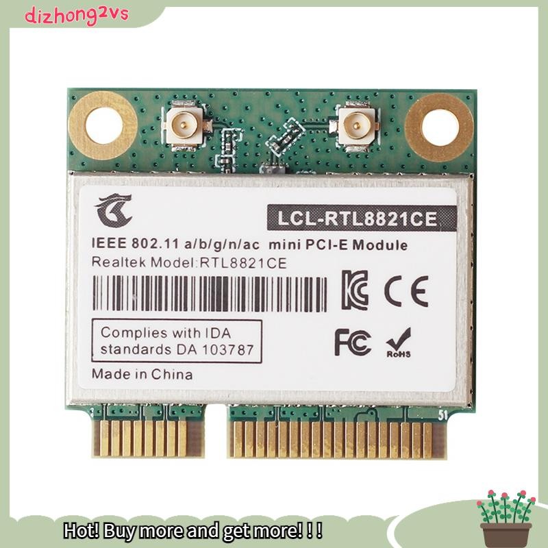 [dizhong2vs]RTL8821CE 802.11AC สําหรับ Bluetooth 4.2 433Mbps 2.4Ghz/5Ghz Dual Band Mini PCIe WiFi CA