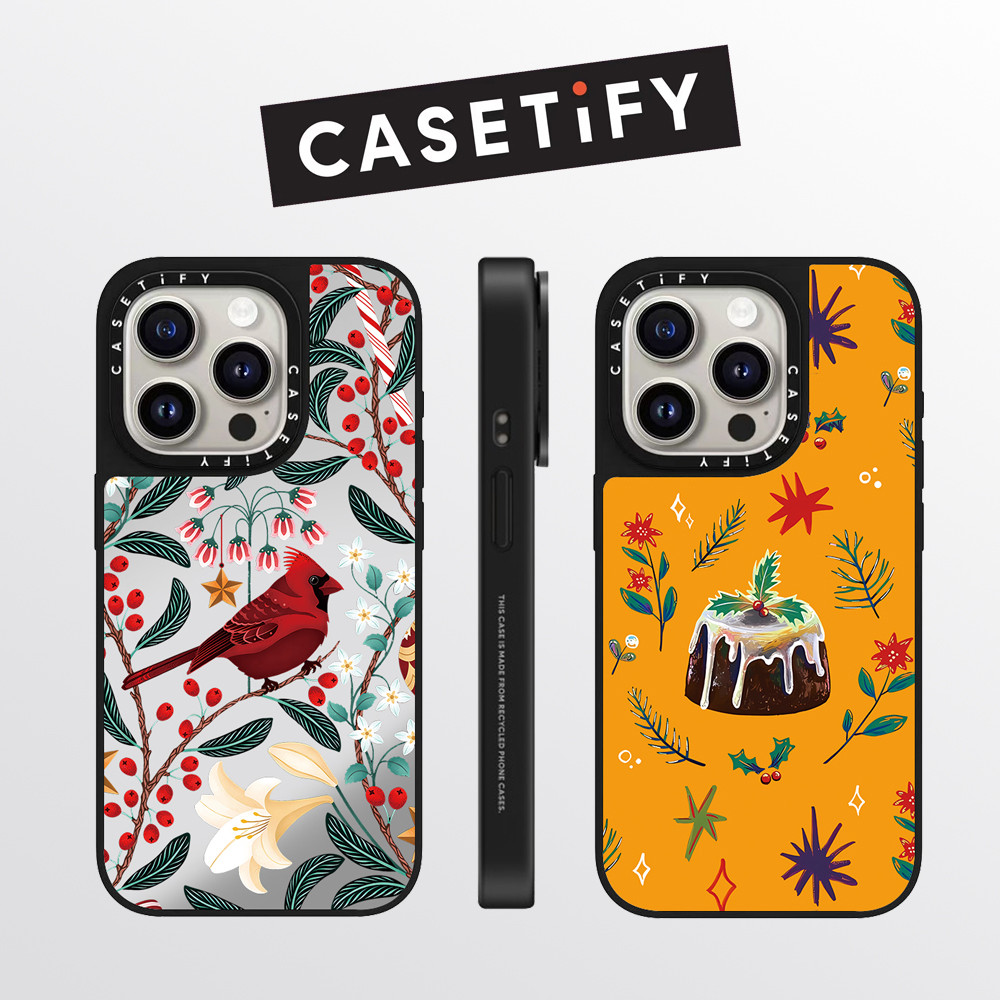 Drop proof CASETIFY เคสโทรศัพท์สําหรับ iPhone 16promax 16pro 16 15Pro 15promax 14promax 13 13promax พิมพ์ด้านข้างเคสแข็งป่า 12 12promax กรณี iPhone 11 กรณีคุณภาพสูง