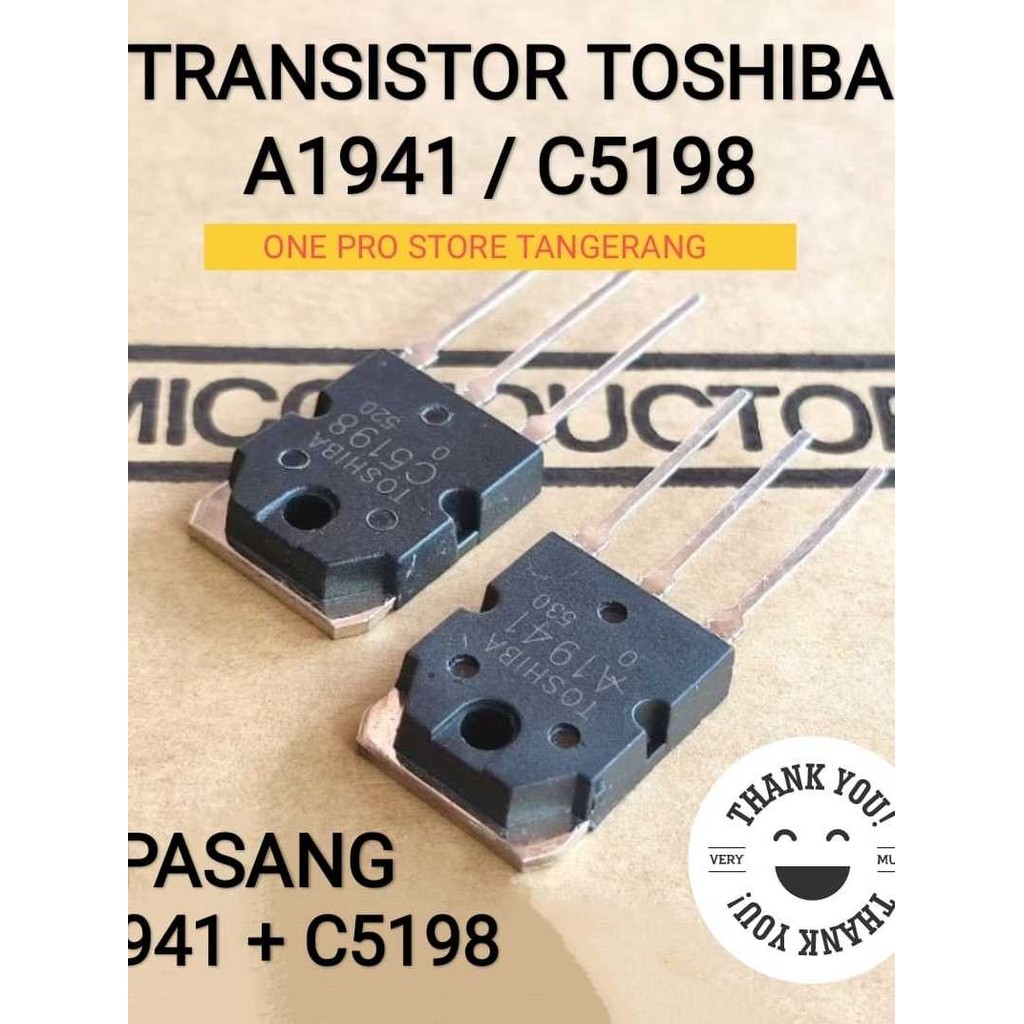 TOSHIBA FINAL ทรานซิสเตอร์ C5198 A1941 RRT A 1941 C 5198