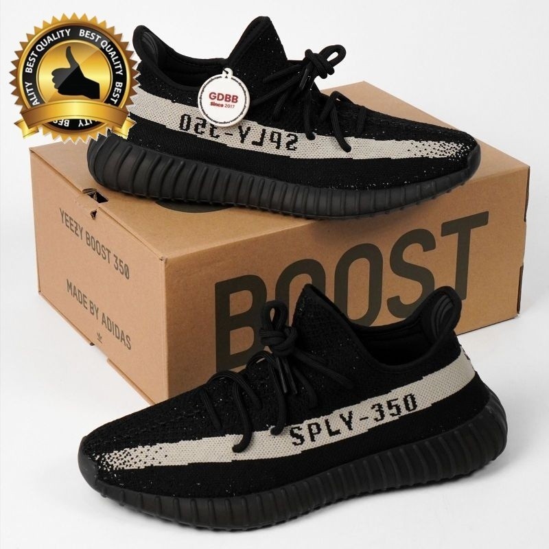 Adidas Yeezy 350 Boost V2 Black Oreo 2022 Coreblack รองเท้าผ้าใบสีขาว A5