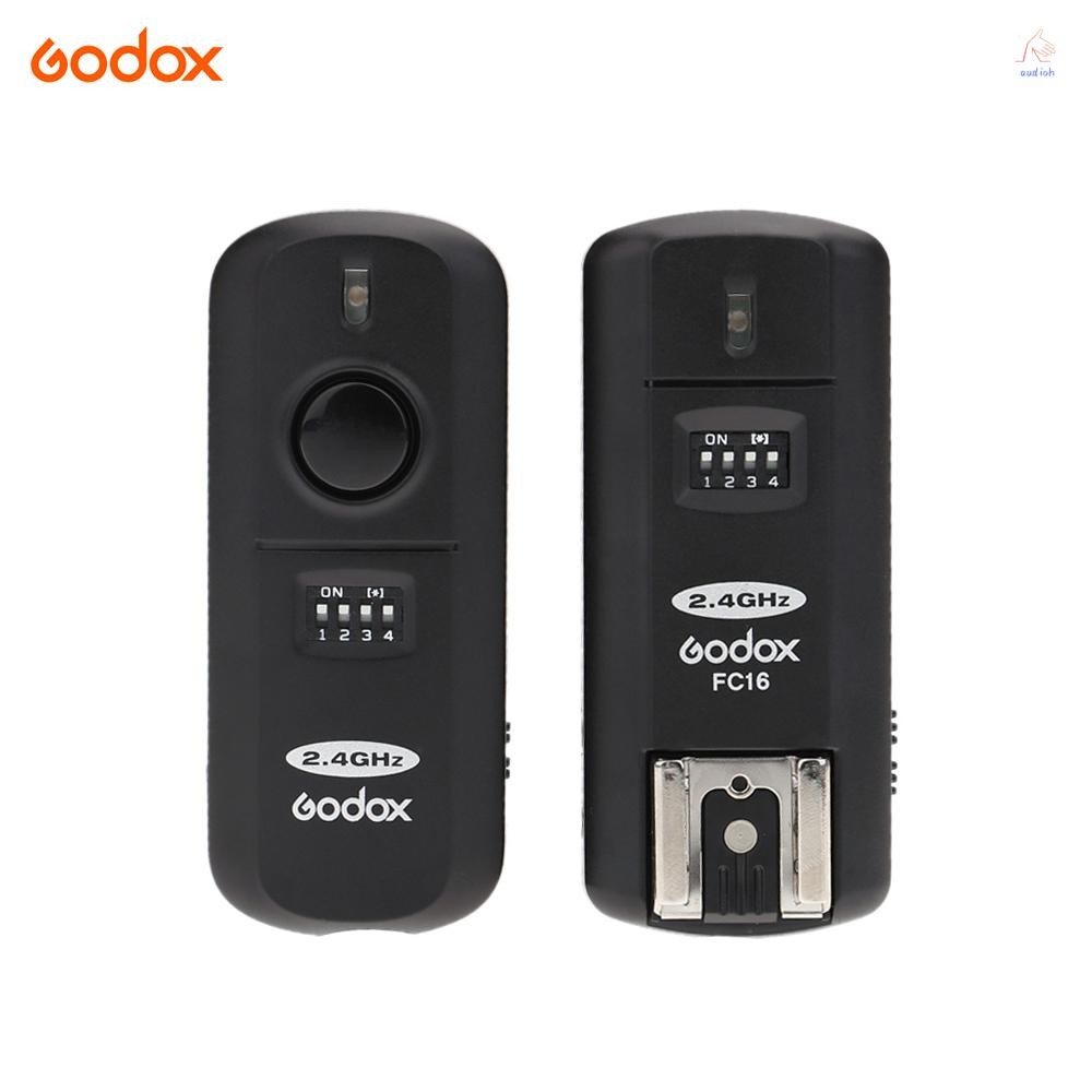 Godox FC-16 2.4GHz 16 ช่องไร้สาย Remote Flash Studio Strobe Trigger Shutter สําหรับ Canon 5D 6D 7D 5