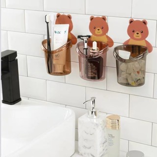 ที่เก็บแปรงสีฟันติดผนัง ที่วางแปรงสีฟัน แบบติดผนัง ที่วางยาส…