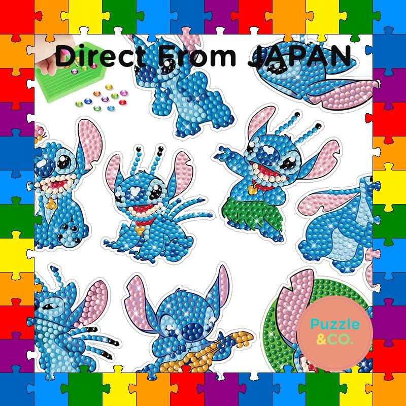 Puzzle 5D DIY Kids Diamond Painting Stitch Set Fun DIY Stitch Art Sticker Fun DIY Diamond Art Sticke