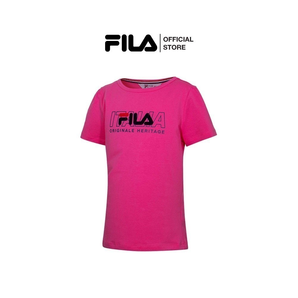 FILA เสื้อยืดเด็กผู้หญิง รุ่น TSP230704G - PINK