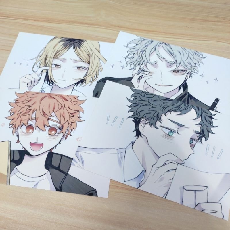 โปสการ์ด Haikyuu Fanart - Stduy