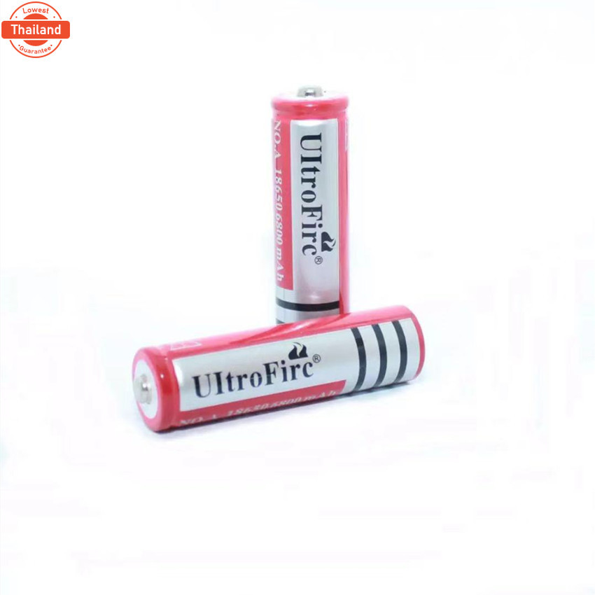 ถ่านชาร์จ 18650 3.7V 6800 mAh 8 ก้อน