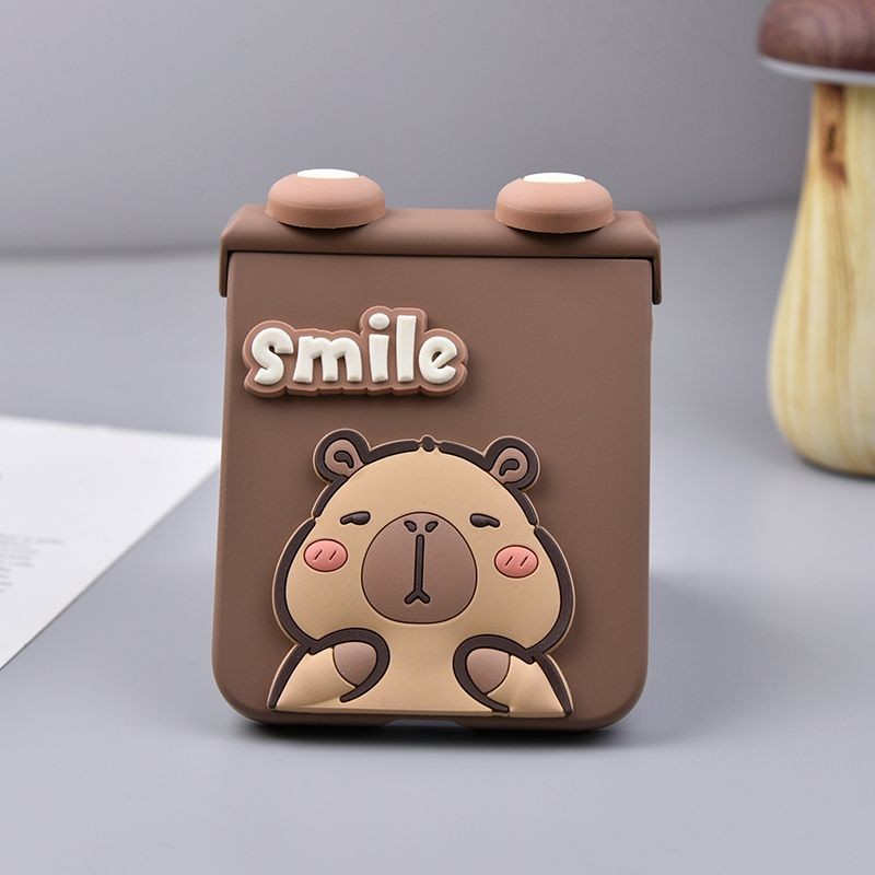 LUKEN ใหม่น่ารักการ์ตูน Kapibara สําหรับ OPPO Find N3 N2 FLIP Samsung Galaxy Z Flip 7 6 5 4 3
