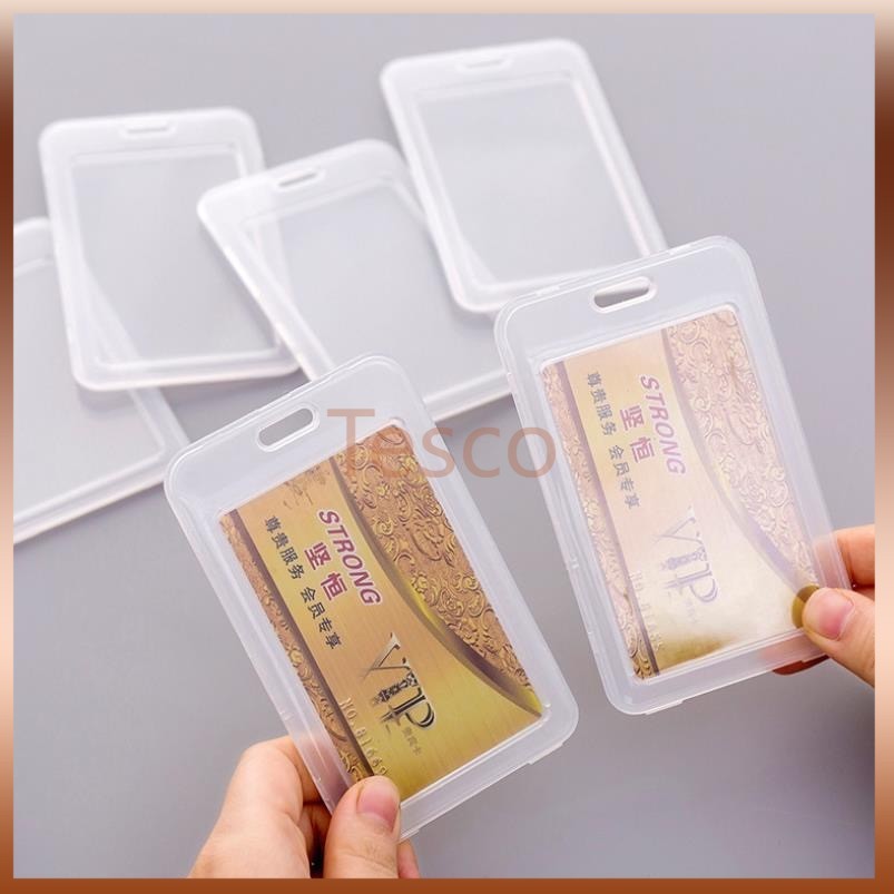 Tesco ที่ใส่บัตรพนักงาน กรอบบัตรใส ป้ายชื่อนักเรียน ซองใส่บัตรพนักงาน ID Card