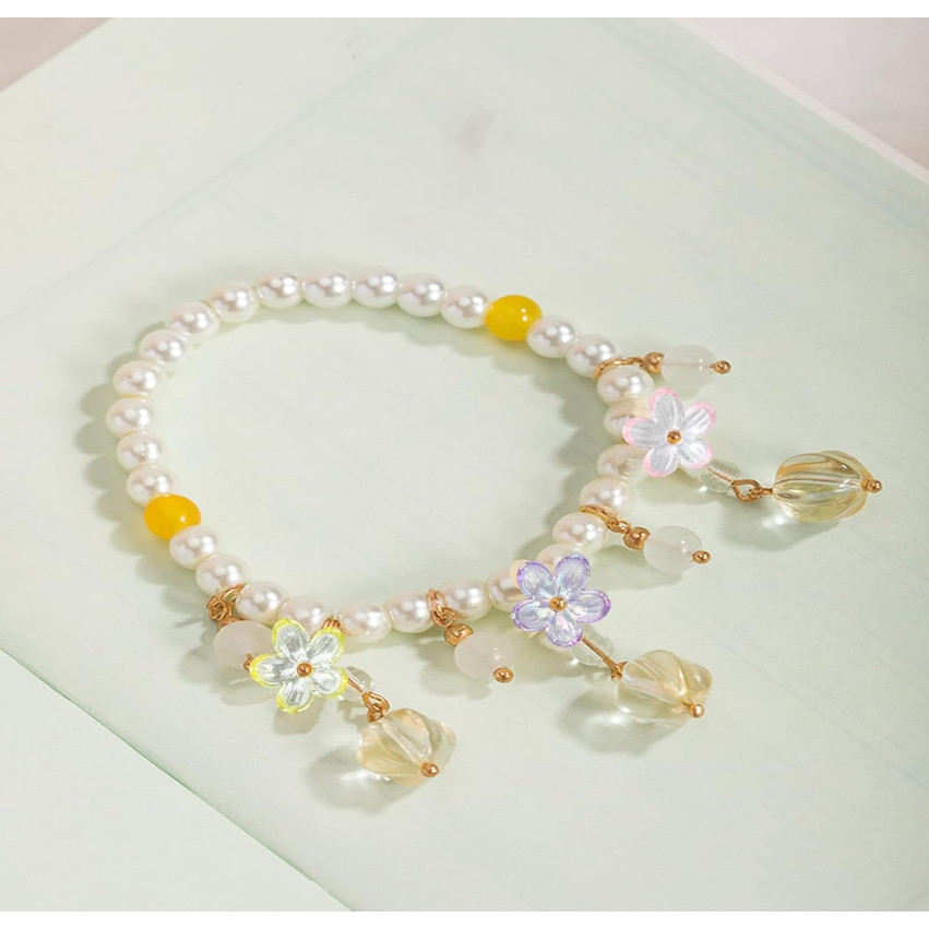 100 ชิ้น 14.7 มิลลิเมตร Galsang ดอกไม้หลวมลูกปัด DIY รูปที่ 5