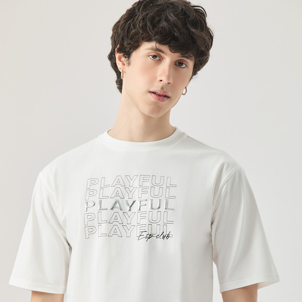 ESP เสื้อทีเชิ้ต เฟรนช์ชี่ ผู้ชาย สีขาว | Frenchie T- shirt | 04042 ราคา ถูกที่สุด ดีลบีเคเค แกลเลอรีภาพที่ 2