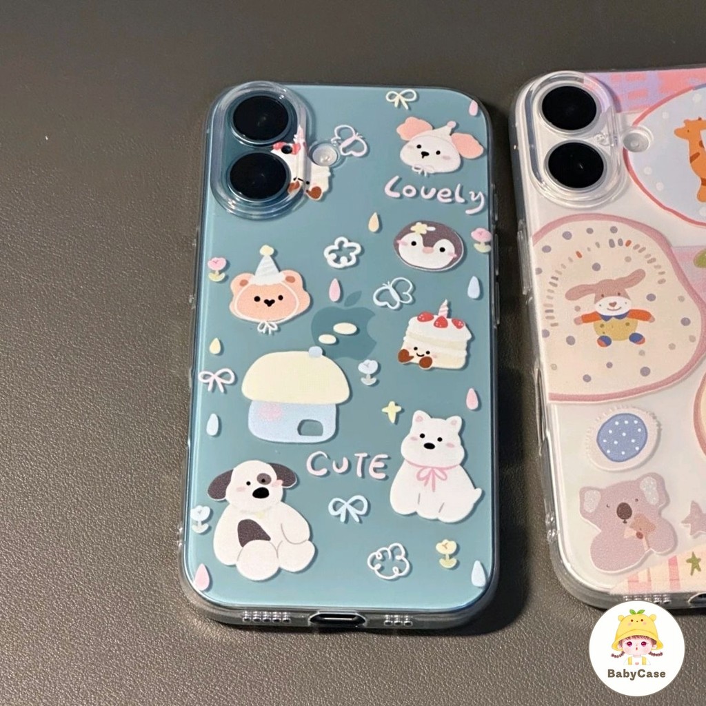 เคส Oppo A16 A38 A17 A7 A15 A58 A74 A16E A3S A54 A52 A77 A57 A16K A17k A76 A9 A31 A53 Reno 8T 5 6 สัตว์ตลกน่ารักปกคลุม - รูปที่ 5