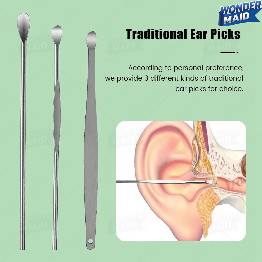 ✨ Wondermaid ✨ ไม้แคะหู ที่แคะหู พร้อมกล่องใส่ สแตนเลส สวยงาม ขนาดจิ๋ว สำหรับพกพา - รูปที่ 5