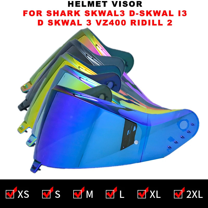 2025NEWVisor เลนส์สําหรับ Shark Skwal3 D-skwal I3 Sun Glass D Skwal 3 VZ400 หมวกกันน็อค Visor Shield