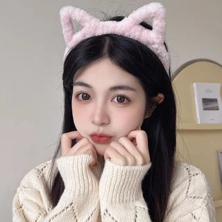 ที่คาดผมหูแมวน่ารัก (เกาหลีสไตล์) - นุ่มสบาย แฟชั่นเรียบง่าย ทันสมัย สำหรับผู้หญิง ล้างหน้า/เครื่องประดับผม G3293