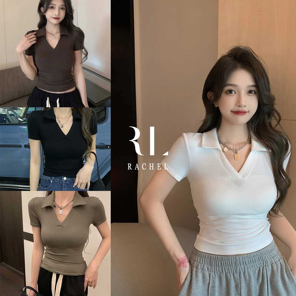 เสื้อยืดคอวีเข้ารูป ใส่เป็นเสื้อชั้นในหรือเดี่ยวๆ ได้