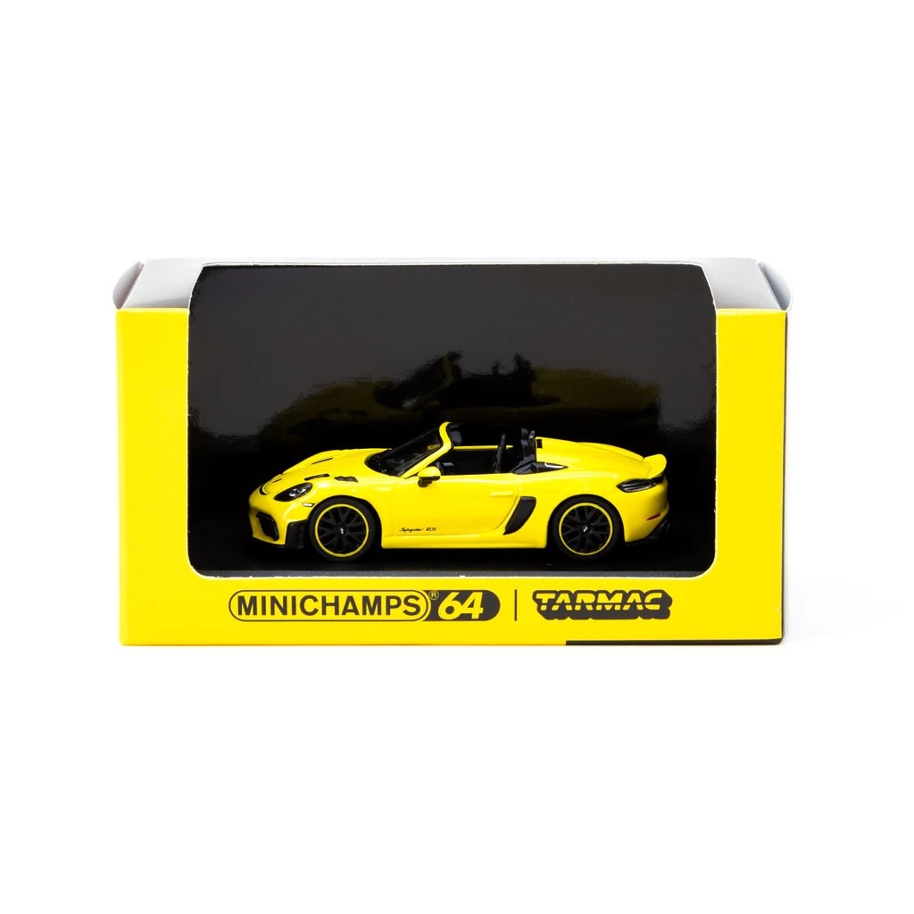 MINICHAMPS X Tarmac Works 1/64 Porsche 718 Spyder RS Limited 1776 Yellow