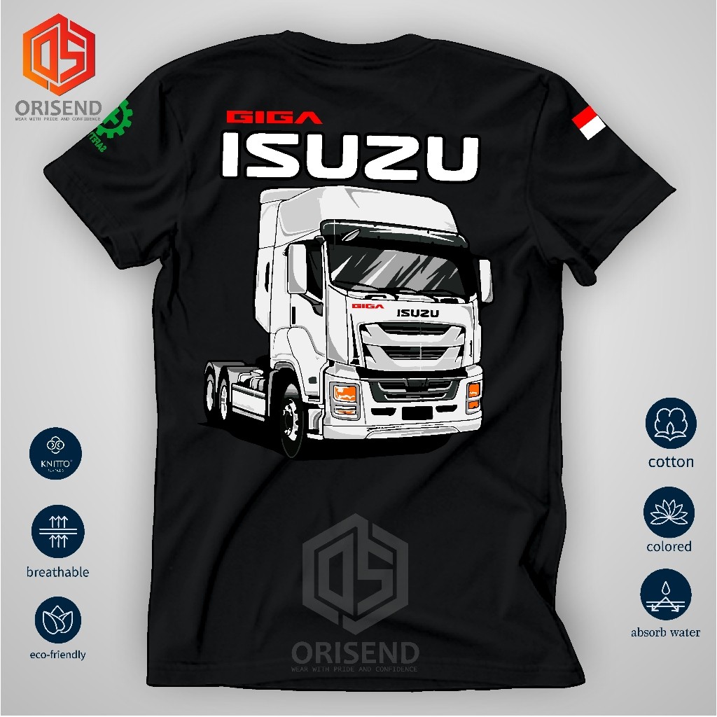 KATUN ISUZU GIGA TRUCK DRIVER TRUCK เสื้อยืด COMBED COTTON 30S และ 24S