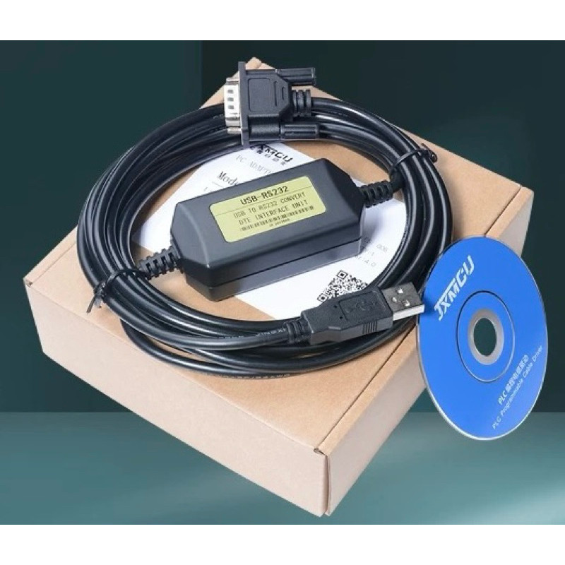 สายการเขียนโปรแกรม PLC USB-RS232/CS1W-CIF31 สาย USB ถึง 9 พิน Omron USB-CIF31