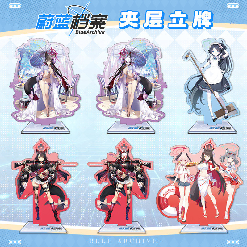 Blue Archive ใหม่อะคริลิคเกม Anime Merch Standees เดสก์ท็อปตกแต่ง
