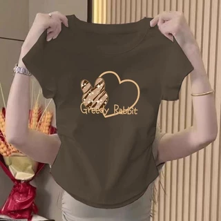 เสื้อผ้าแฟชั่นสวยๆคอกลมเสื้อยืดครอปเอวลอยทรงเข้ารูปเอวยางยืด ใส่สบายผ้านิ่มดีค่ะ มีหลายไซส์ให้เลือกมีหลายสีให้เลือกเสื้อ
