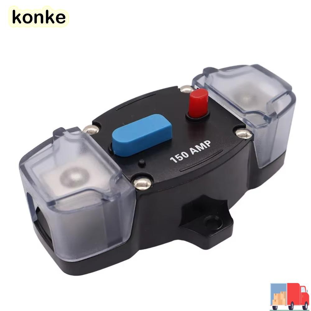 KONKE Circuit Breaker ป้องกันสั้น 12V 48V DC รีเซ็ตฟิวส์, รถ Touring พร้อม Power Protect 50A 60A 80A 100A 150A 200A 250A 300A เครื่องขยายเสียงรถบรรทุกเสียง