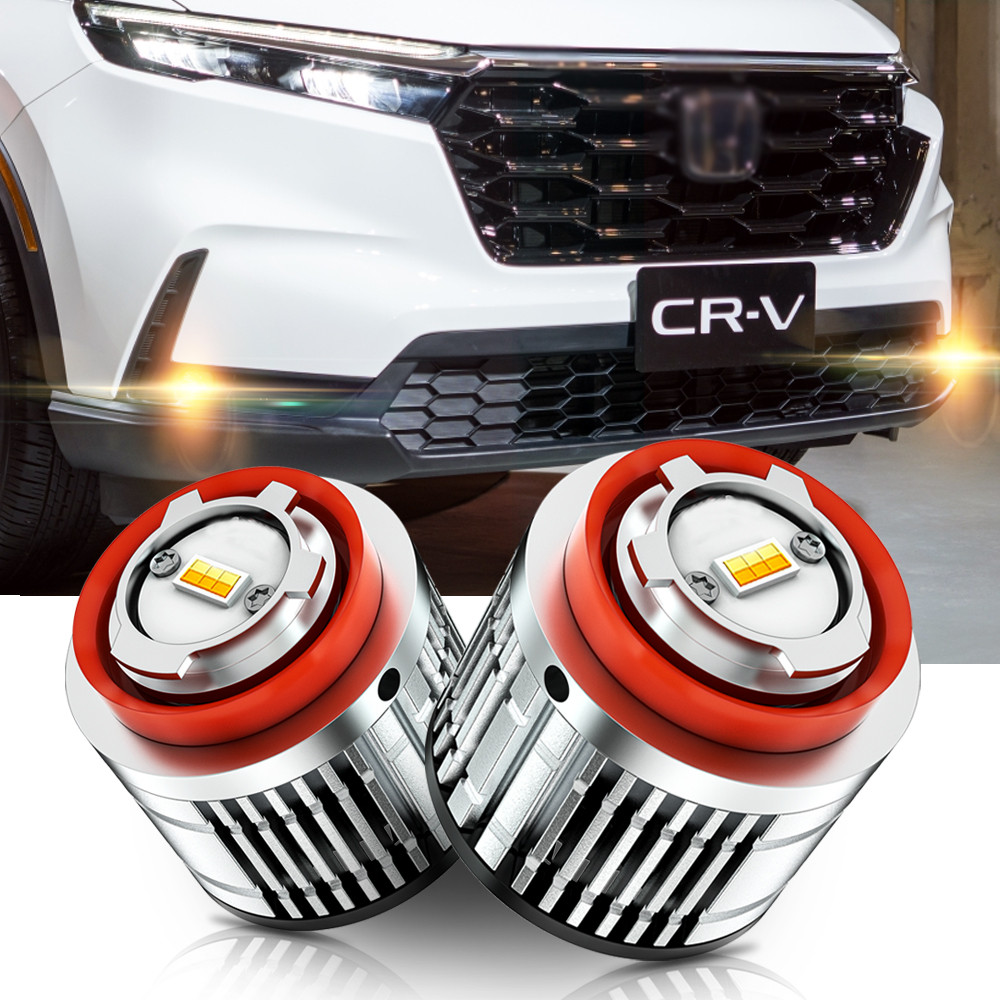 TUFFOO 1 คู่ แบบสองสี L1B หลอดไฟ LED หมอกสําหรับ Toyota Yaris/Yaris Cross ปี 2020/2021/2022/2023/2024/2025 - สีเหลืองทอง/สีขาว/มะนาวสีเขียว
