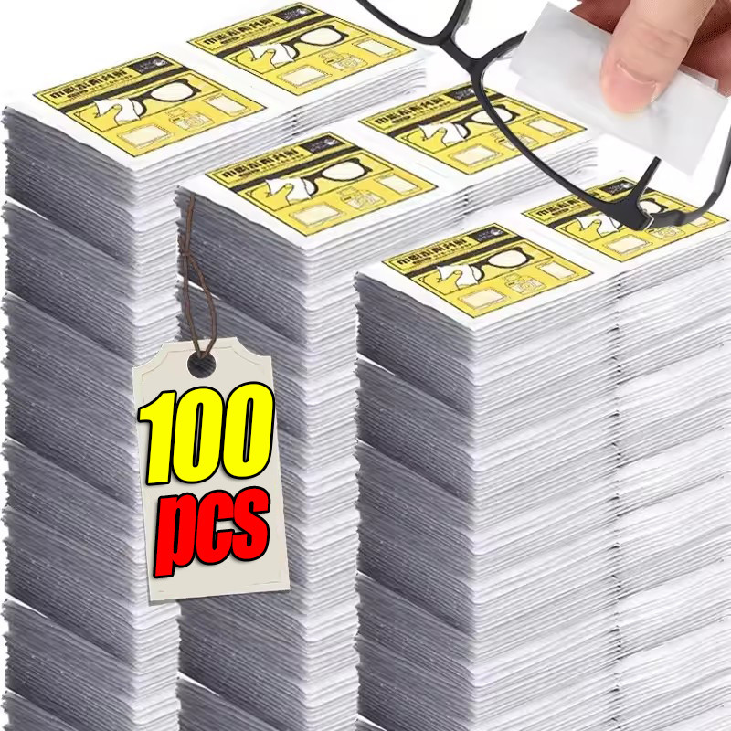 บรรจุภัณฑ์อิสระผ้าเช็ดแว่น / ผ้าเช็ดทําความสะอาดเปียกหน้าจอกระจกป้องกันหมอกแบบใช้แล้วทิ้ง