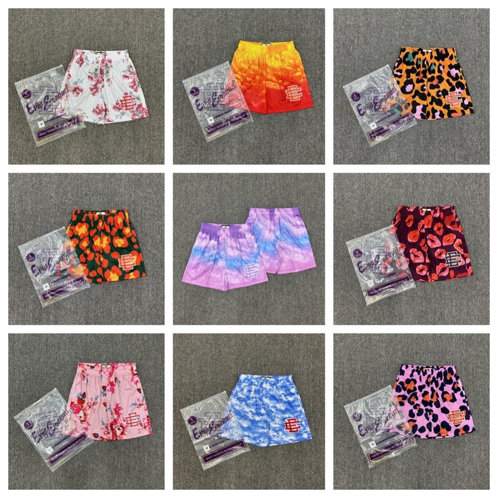 Eric emanuel Summer Street Wear American Basketball Pants Sports Quick-Drying Shorts ไม่เข่า Quarter