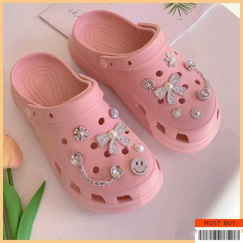 Jibbitz Crocs จี้ตกแต่งรองเท้า ชุดตัวต่อลายรองเท้า กันน้ำ | อุปกรณ์ตกแต่ง Clogs & Sandal สไตล์สากล