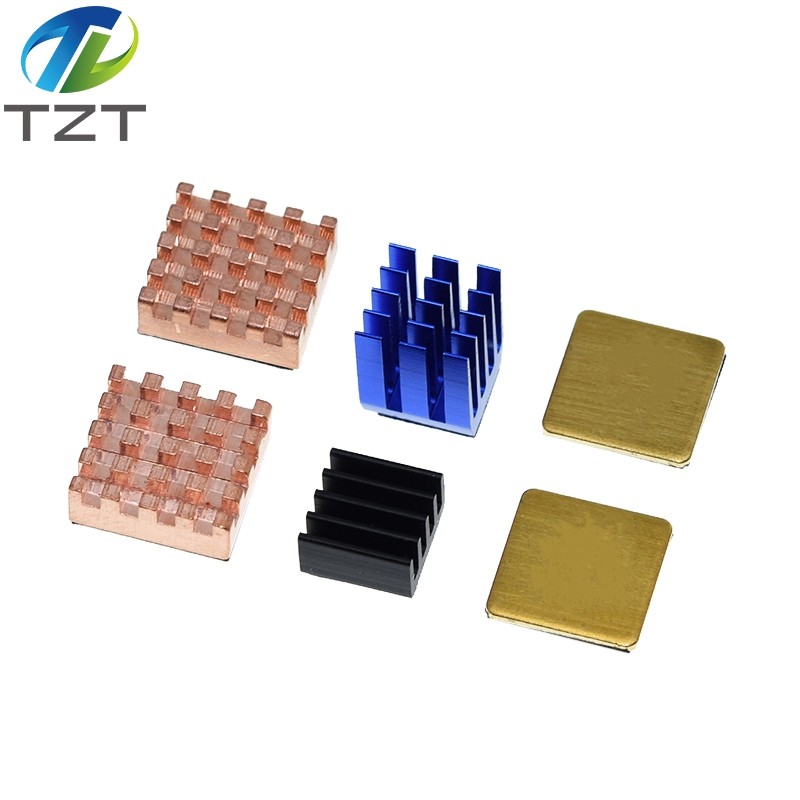 DIY สําหรับ Raspberry Pi 3 4 B ฮีทซิงค์ทองแดงอลูมิเนียมฮีทซิงค์หม้อน้ํา Cooler Kit สําหรับ Raspberry