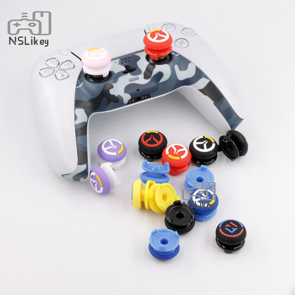 1 คู่ Thumb Grip Caps Thumbstick ฝาครอบสําหรับ PS4 PS5 Controller FPS Extender Thumbstick ฝาครอบ Thu